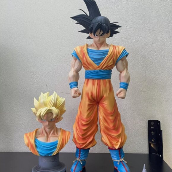 50cm Dragon Ball Z Super Saiyan Son Goku Figure Statue Collection Gift Toy - Picture 1 of 3